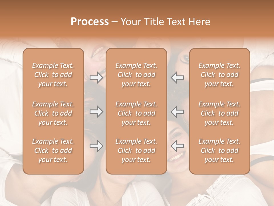 A Group Of Women Laying On Top Of Each Other PowerPoint Template