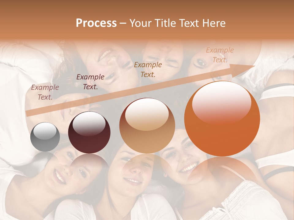 A Group Of Women Laying On Top Of Each Other PowerPoint Template