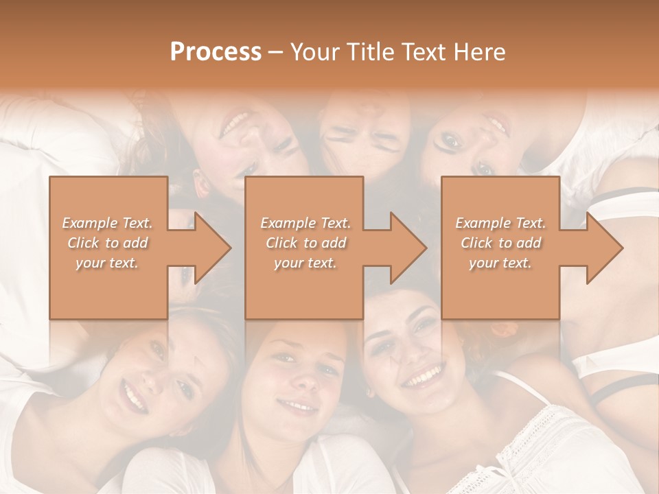 A Group Of Women Laying On Top Of Each Other PowerPoint Template