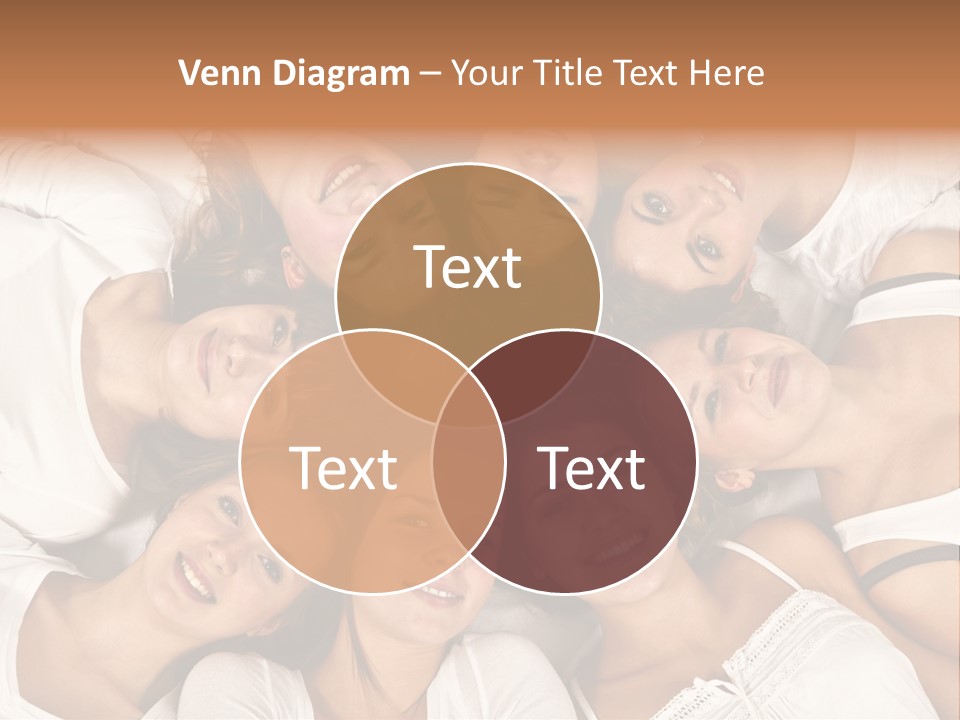 A Group Of Women Laying On Top Of Each Other PowerPoint Template