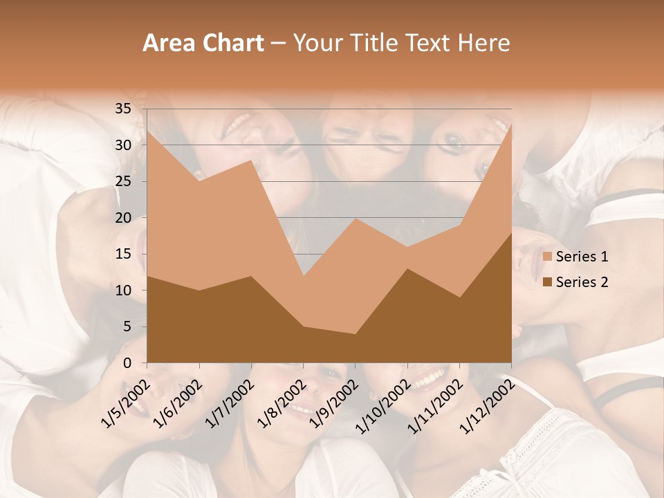 A Group Of Women Laying On Top Of Each Other PowerPoint Template