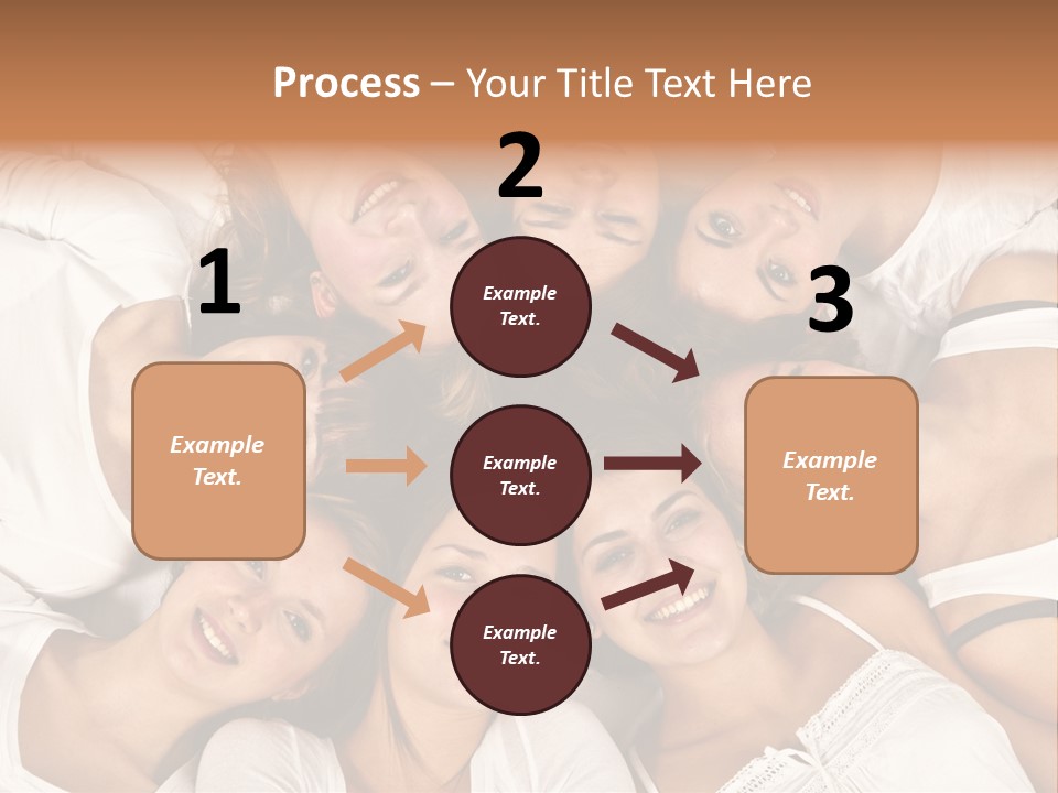 A Group Of Women Laying On Top Of Each Other PowerPoint Template