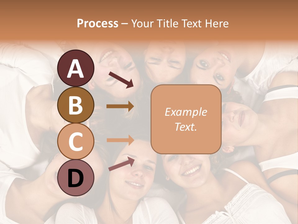 A Group Of Women Laying On Top Of Each Other PowerPoint Template