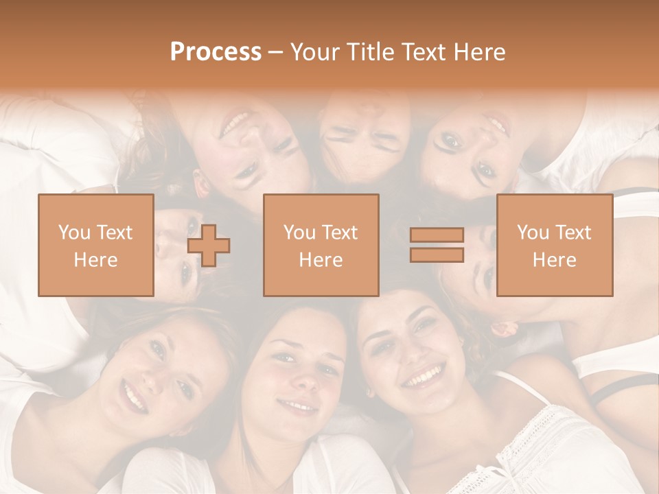 A Group Of Women Laying On Top Of Each Other PowerPoint Template