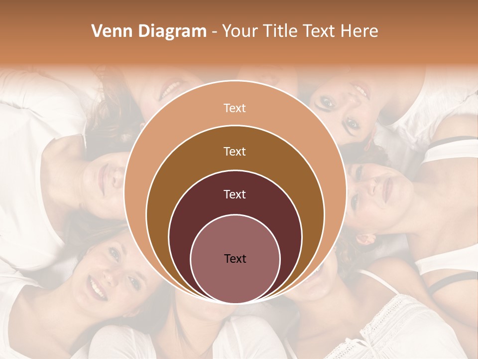 A Group Of Women Laying On Top Of Each Other PowerPoint Template