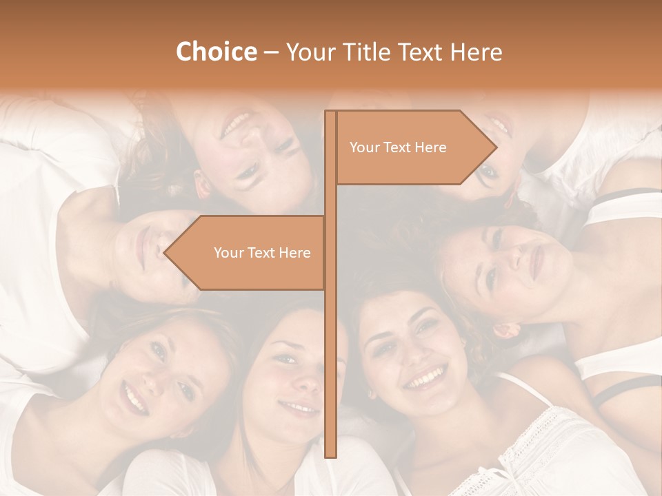A Group Of Women Laying On Top Of Each Other PowerPoint Template
