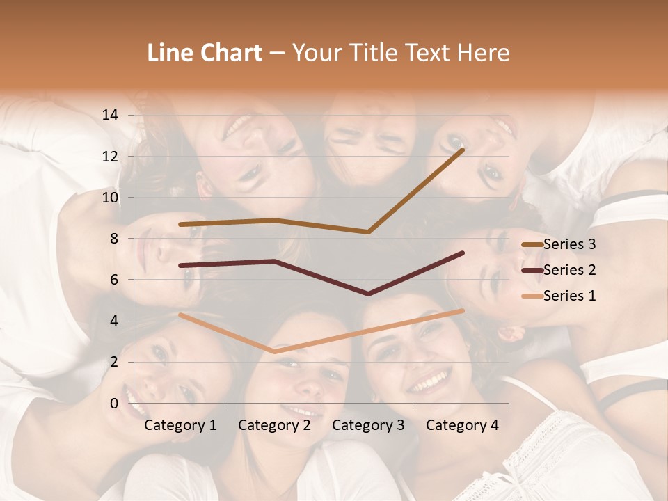 A Group Of Women Laying On Top Of Each Other PowerPoint Template