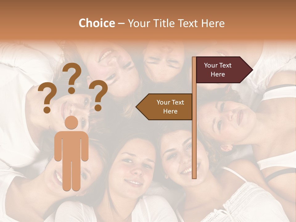 A Group Of Women Laying On Top Of Each Other PowerPoint Template