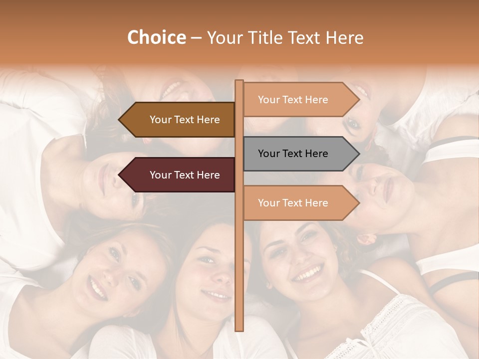 A Group Of Women Laying On Top Of Each Other PowerPoint Template