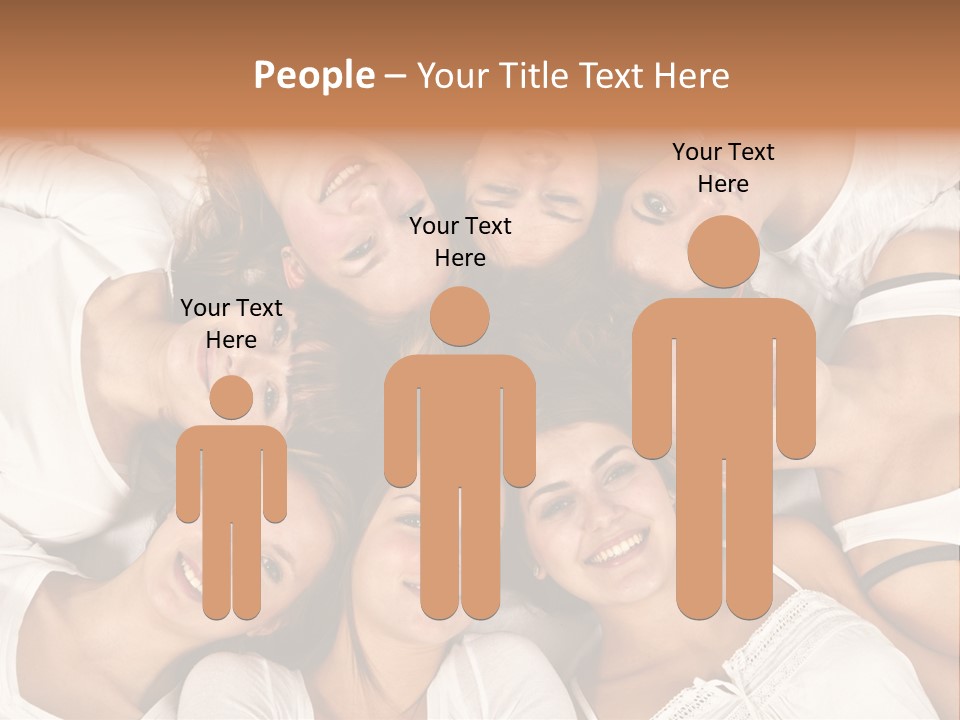 A Group Of Women Laying On Top Of Each Other PowerPoint Template
