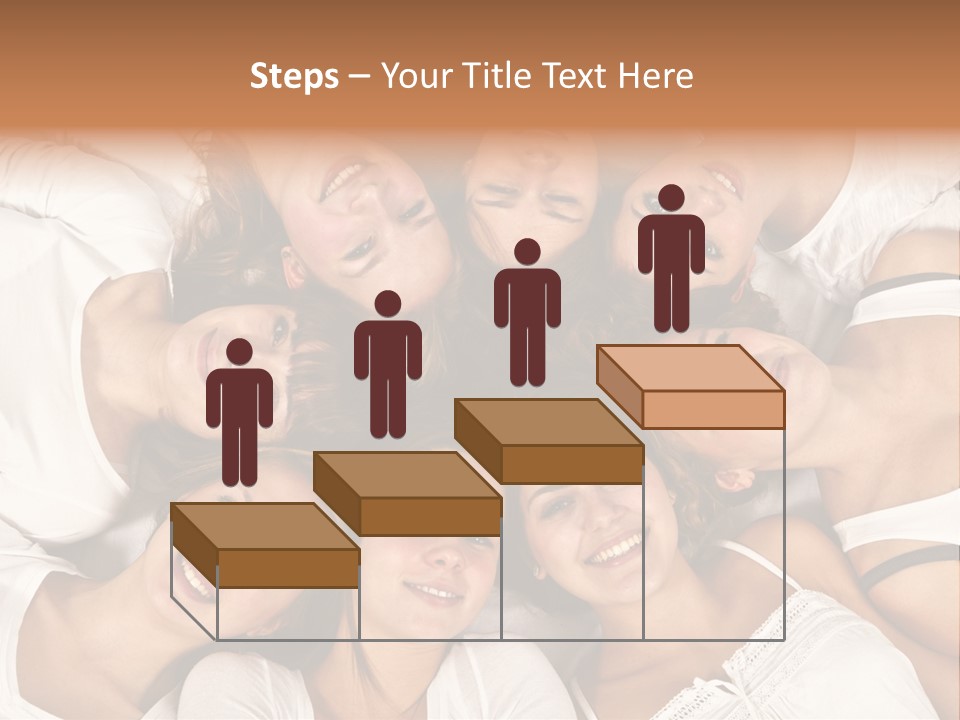 A Group Of Women Laying On Top Of Each Other PowerPoint Template