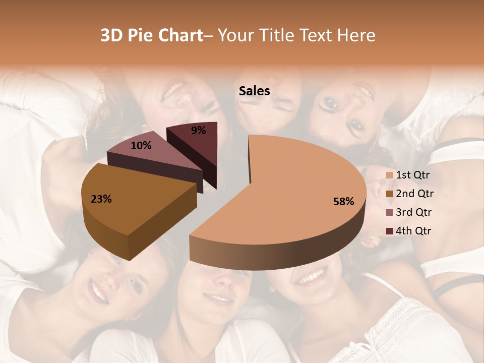 A Group Of Women Laying On Top Of Each Other PowerPoint Template