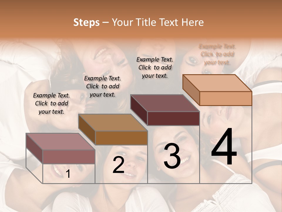 A Group Of Women Laying On Top Of Each Other PowerPoint Template