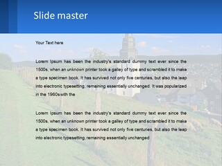 A Church On A Hill With Sheep Grazing In The Foreground PowerPoint Template