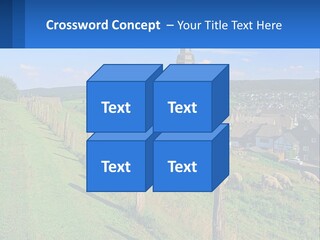 A Church On A Hill With Sheep Grazing In The Foreground PowerPoint Template