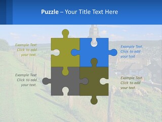 A Church On A Hill With Sheep Grazing In The Foreground PowerPoint Template