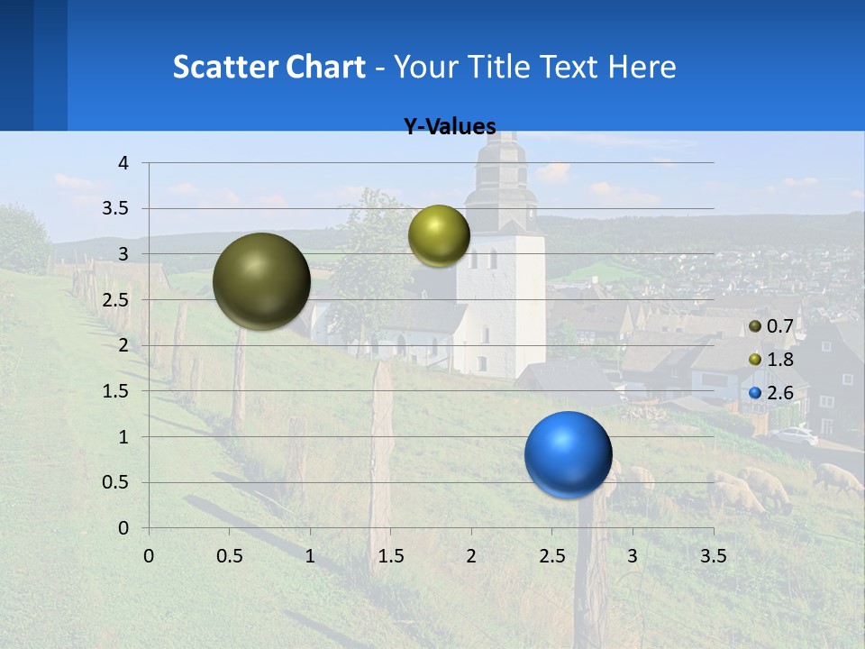 A Church On A Hill With Sheep Grazing In The Foreground PowerPoint Template