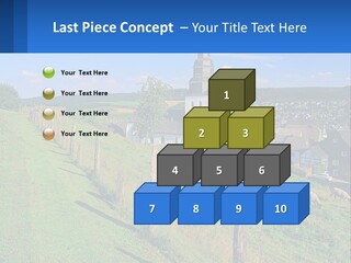 A Church On A Hill With Sheep Grazing In The Foreground PowerPoint Template