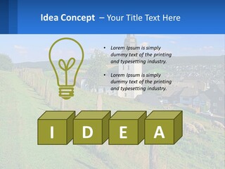 A Church On A Hill With Sheep Grazing In The Foreground PowerPoint Template