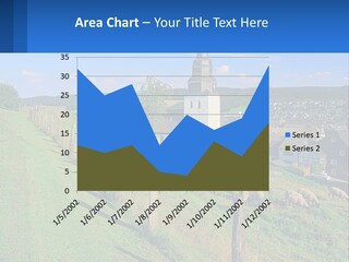 A Church On A Hill With Sheep Grazing In The Foreground PowerPoint Template