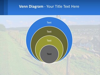 A Church On A Hill With Sheep Grazing In The Foreground PowerPoint Template