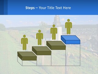 A Church On A Hill With Sheep Grazing In The Foreground PowerPoint Template