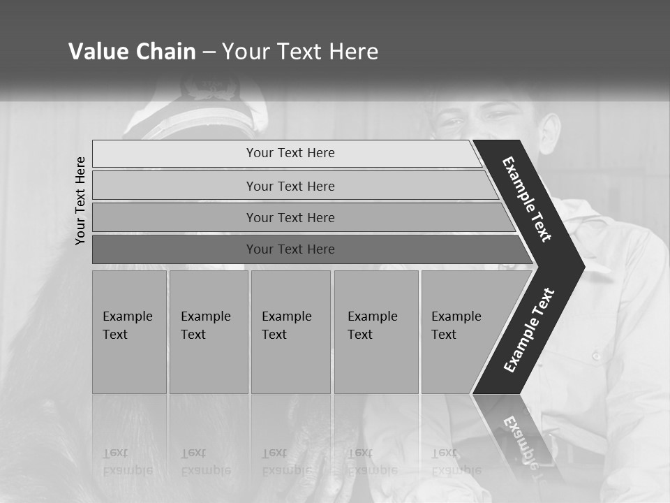 A Man Sitting Next To A Monkey With A Hat On PowerPoint Template