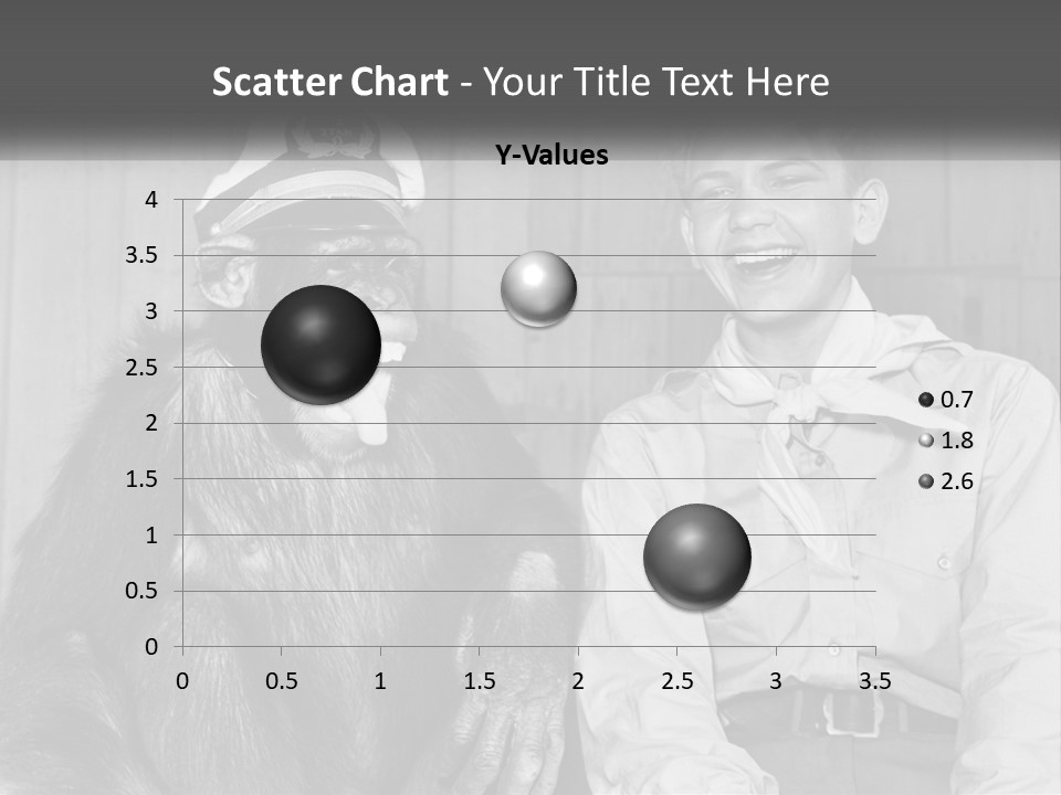 A Man Sitting Next To A Monkey With A Hat On PowerPoint Template