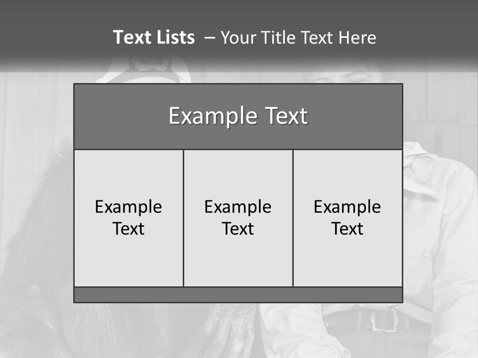 A Man Sitting Next To A Monkey With A Hat On PowerPoint Template