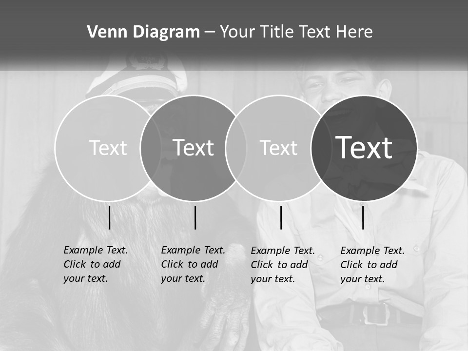 A Man Sitting Next To A Monkey With A Hat On PowerPoint Template