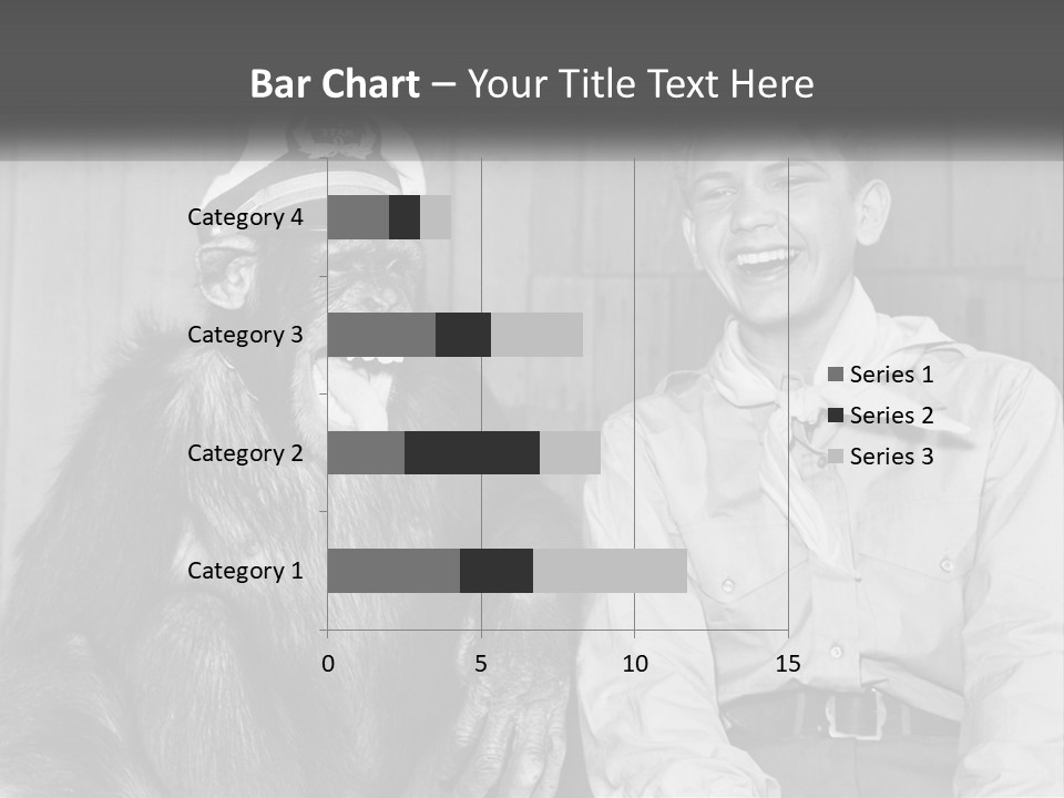 A Man Sitting Next To A Monkey With A Hat On PowerPoint Template