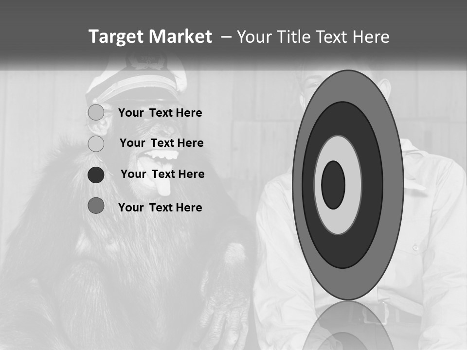 A Man Sitting Next To A Monkey With A Hat On PowerPoint Template