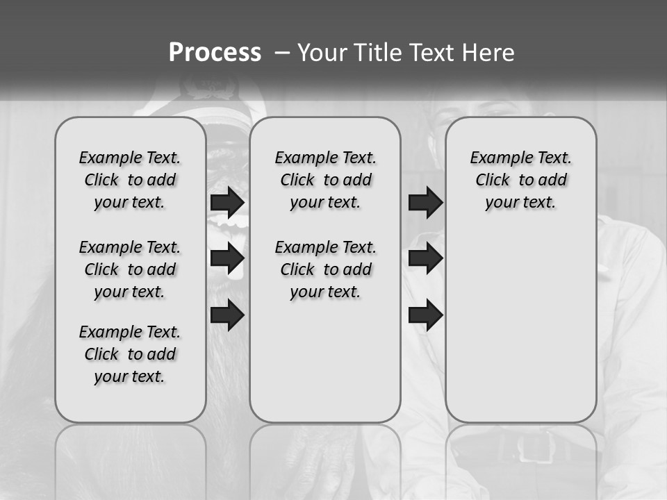 A Man Sitting Next To A Monkey With A Hat On PowerPoint Template