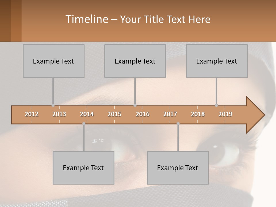 A Woman With A Scarf On Her Head Is Looking At The Camera PowerPoint Template