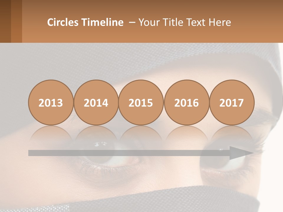 A Woman With A Scarf On Her Head Is Looking At The Camera PowerPoint Template