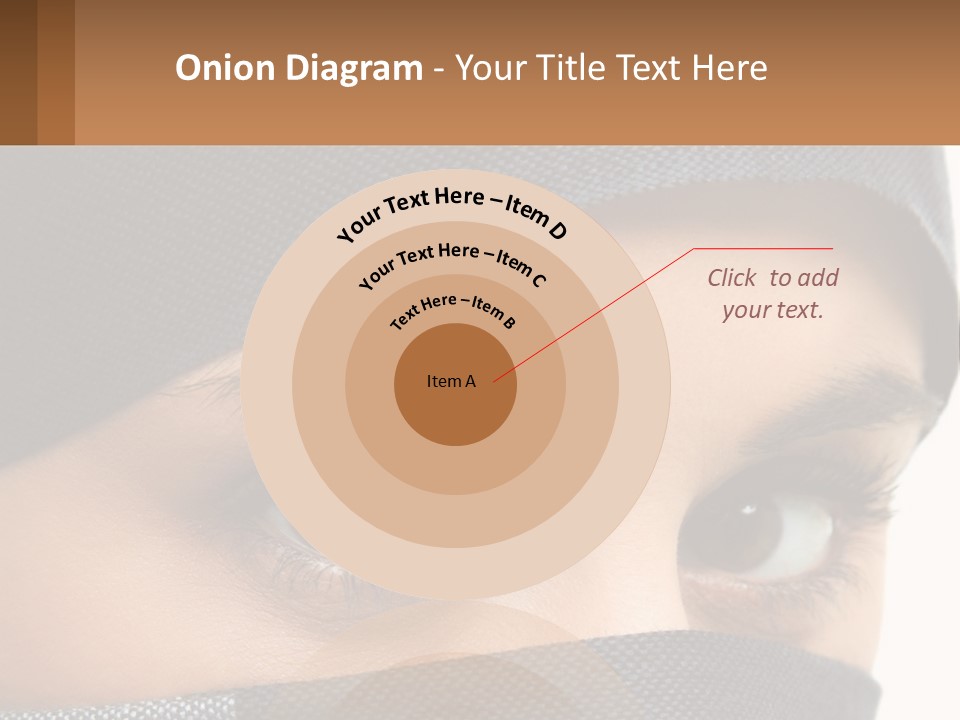 A Woman With A Scarf On Her Head Is Looking At The Camera PowerPoint Template