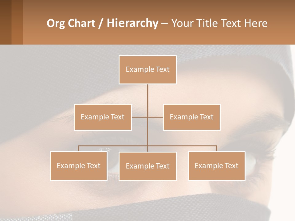 A Woman With A Scarf On Her Head Is Looking At The Camera PowerPoint Template