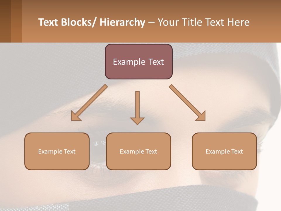 A Woman With A Scarf On Her Head Is Looking At The Camera PowerPoint Template
