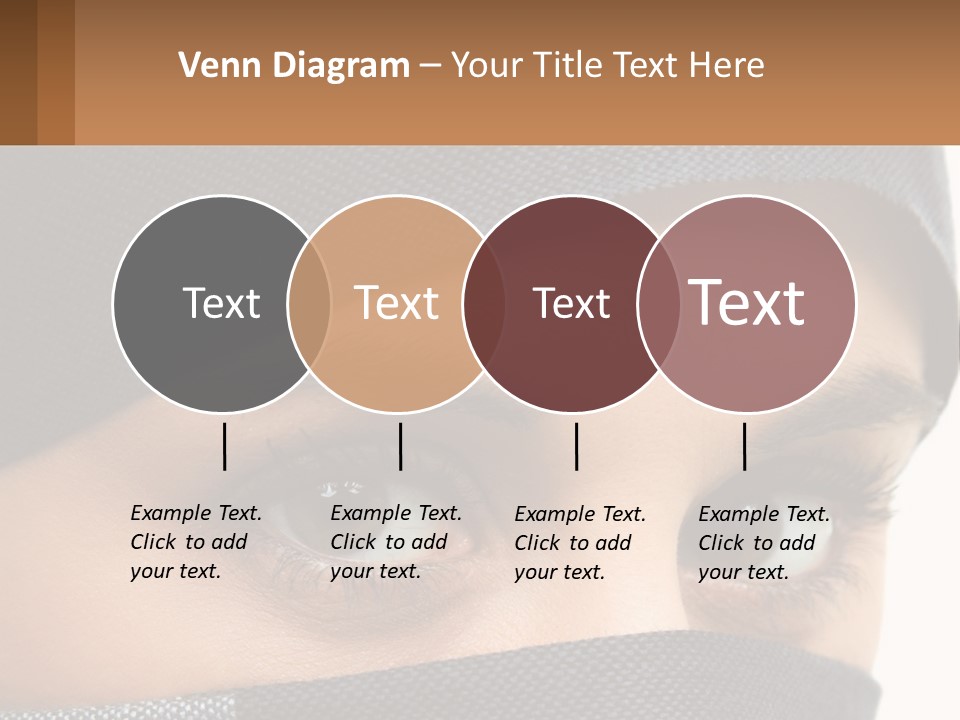 A Woman With A Scarf On Her Head Is Looking At The Camera PowerPoint Template