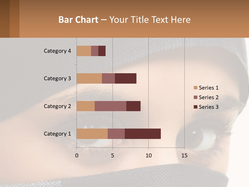 A Woman With A Scarf On Her Head Is Looking At The Camera PowerPoint Template