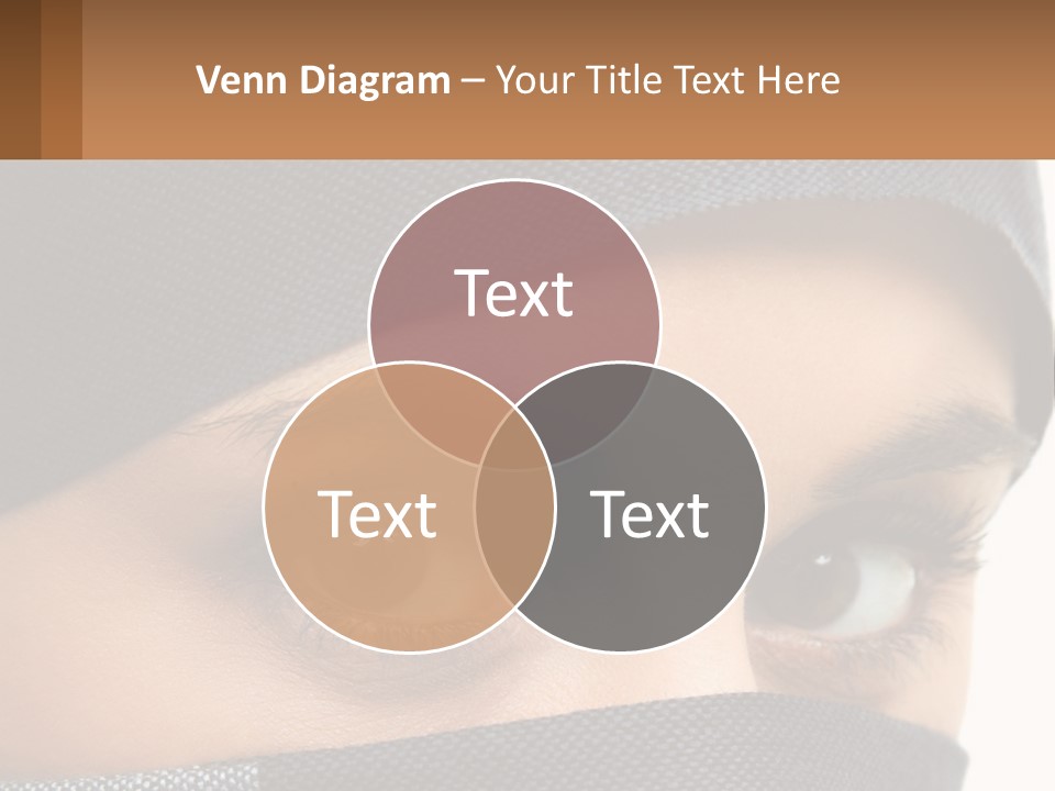 A Woman With A Scarf On Her Head Is Looking At The Camera PowerPoint Template