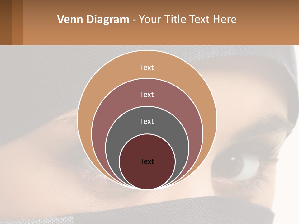 A Woman With A Scarf On Her Head Is Looking At The Camera PowerPoint Template