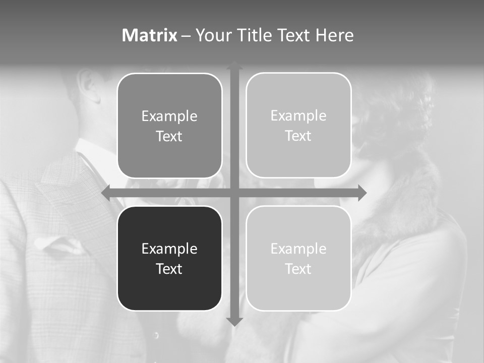 A Man Putting A Tie On A Woman's Neck PowerPoint Template