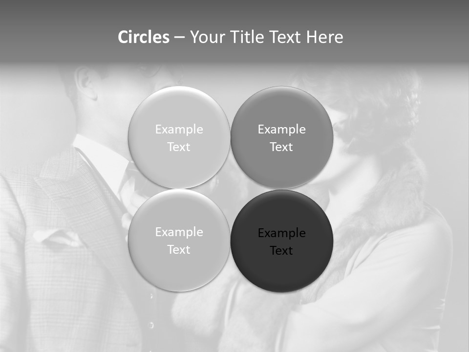 A Man Putting A Tie On A Woman's Neck PowerPoint Template