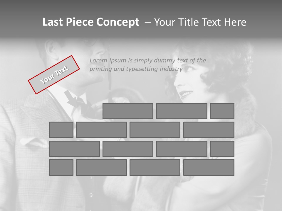 A Man Putting A Tie On A Woman's Neck PowerPoint Template