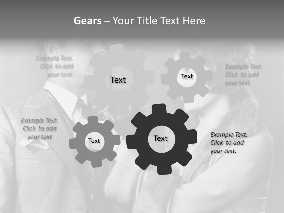 A Man Putting A Tie On A Woman's Neck PowerPoint Template