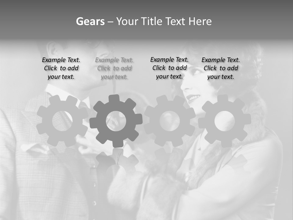 A Man Putting A Tie On A Woman's Neck PowerPoint Template