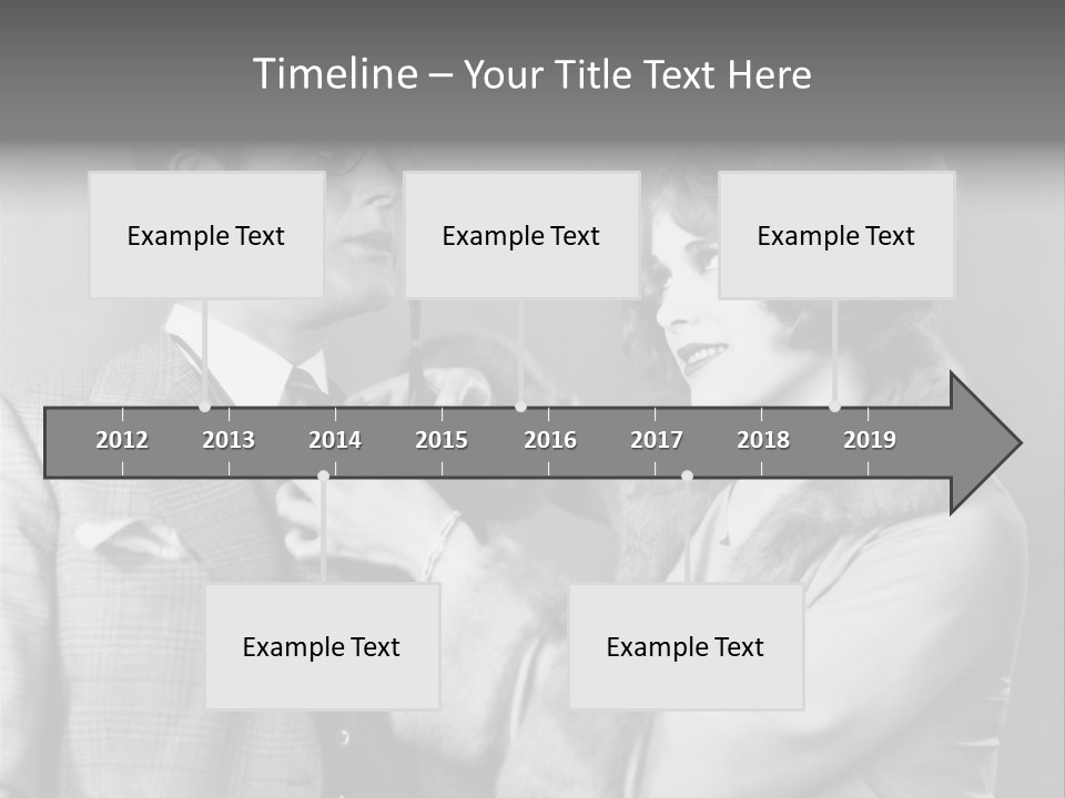 A Man Putting A Tie On A Woman's Neck PowerPoint Template