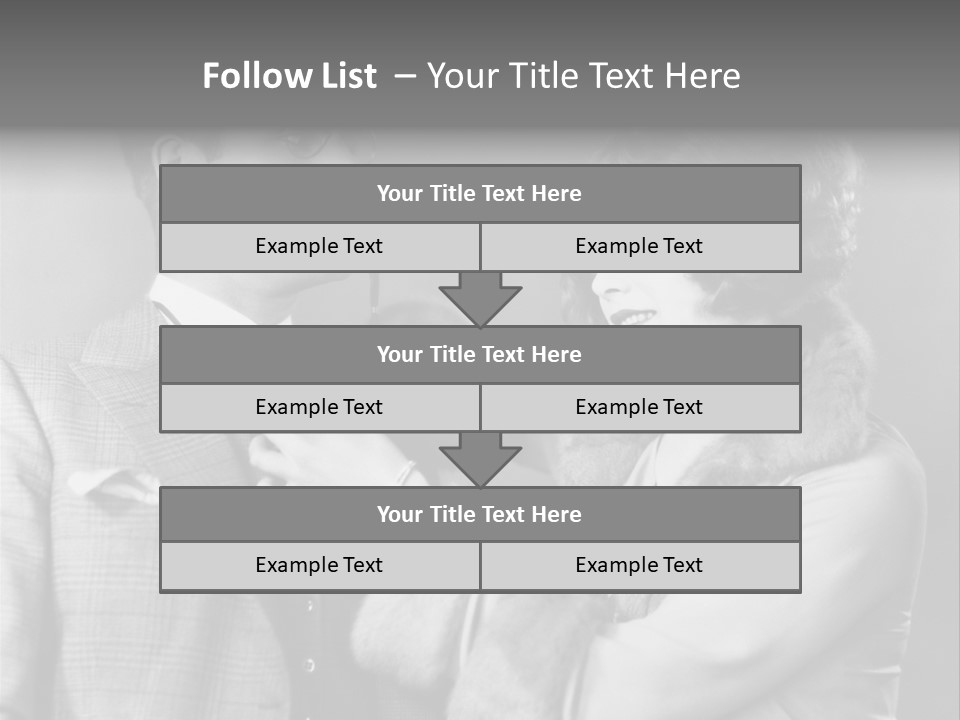 A Man Putting A Tie On A Woman's Neck PowerPoint Template