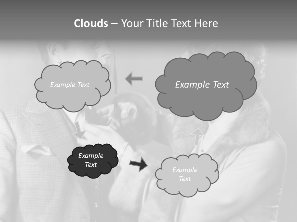 A Man Putting A Tie On A Woman's Neck PowerPoint Template